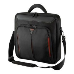 Targus Classic+ 15.6" Laptop Bag - Stylish Black & Red Polyester for Ultimate Protection